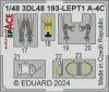 Eduard 3DL48193 A-4C SPACE HOBBY 2000, HASEGAWA 1/48